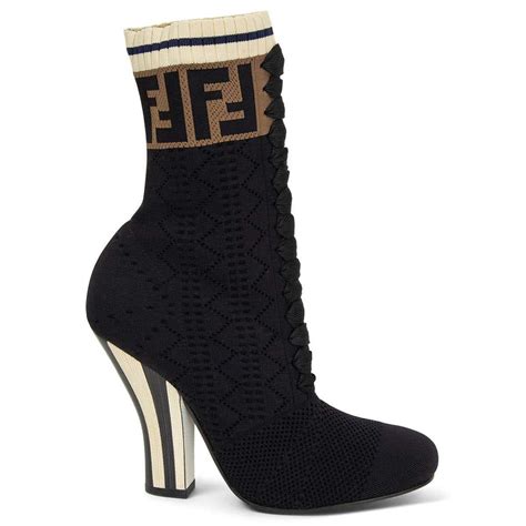 fendi sock ankle boots|Fendi sock boots heels.